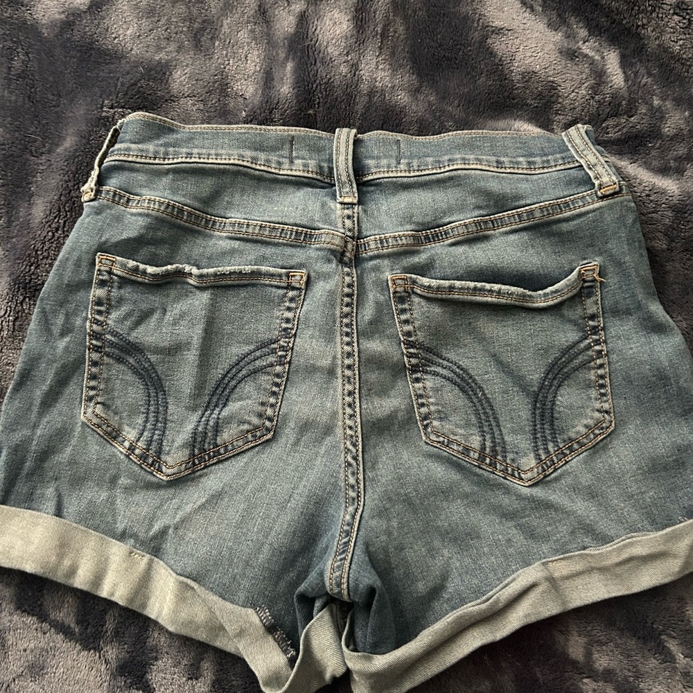 Hollister Women's Denim Shorts - Blue